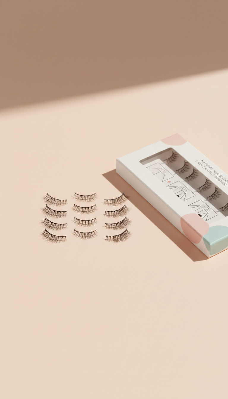Natural silk blend lash clusters
